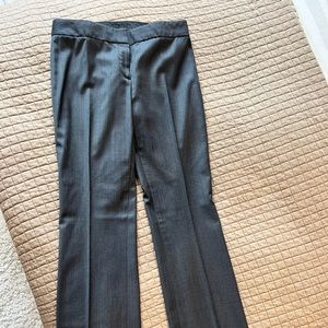 Elie Tahari stripes wool flare work slacks pant 2 XS